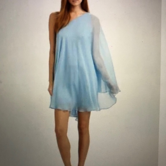 Halston Heritage Dresses & Skirts - Halston Heritage one shoulder caftan mini dress